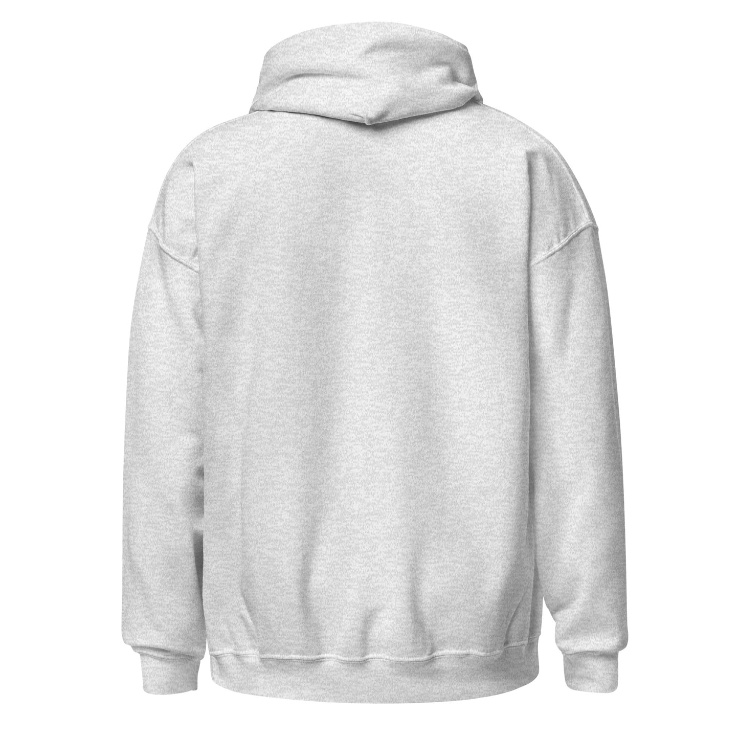 100% Grass-Fed Hoodie - Grey Embroidered Unisex Sweatshirt with Cow